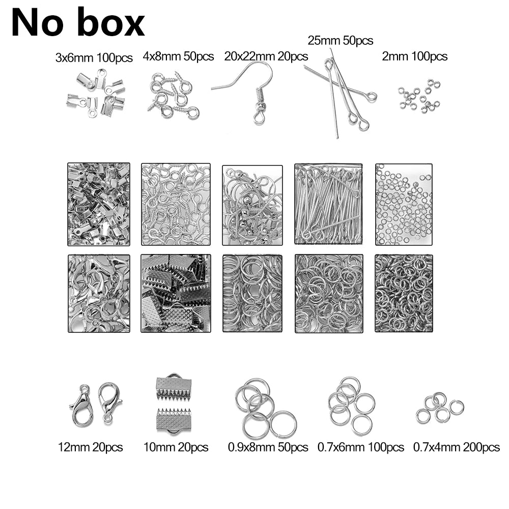 Alloy Accessories Jewelry Findings Set for DIY Jewelry Making