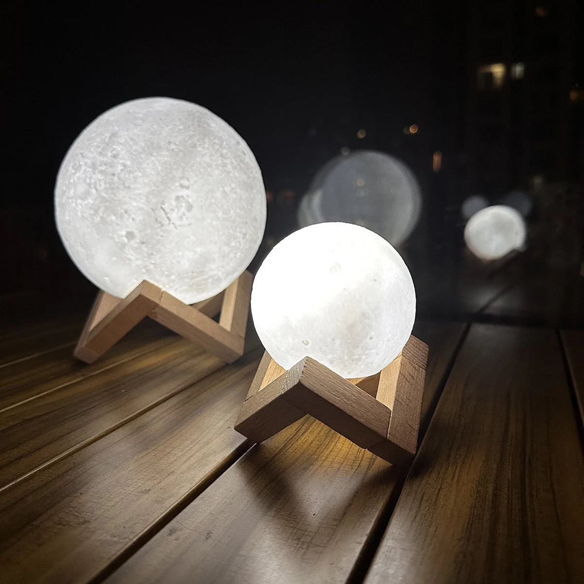 Fashion Creative Moon Light 8cm Desktop Bedside Soft Light