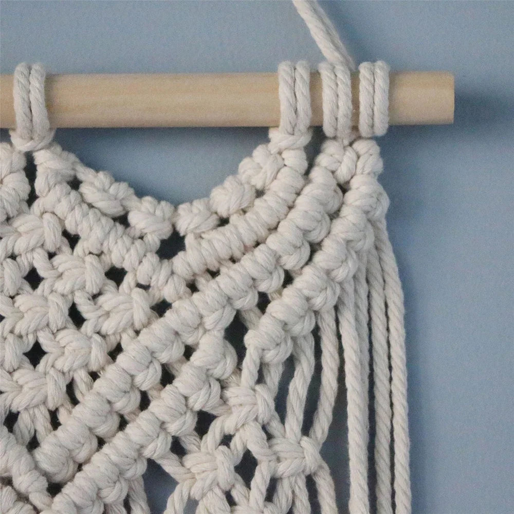 Macrame Wall Hanging Handwoven Bohemian Cotton Rope Tapestry Home Decoration European And American Style