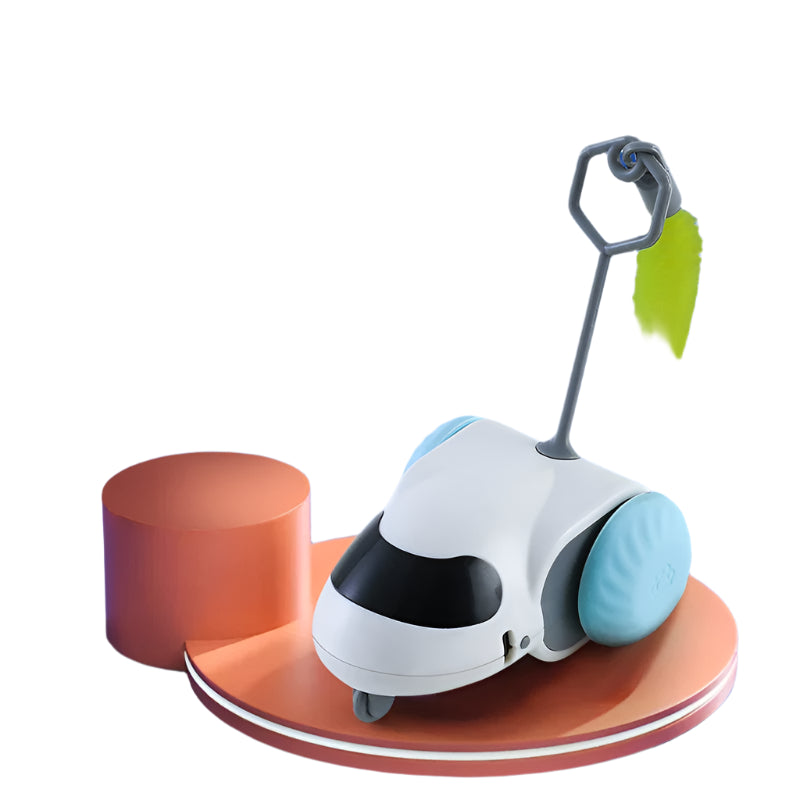 Smart Interactive Cat Toy Car Auto-Running Vehicle with Obstacle Detection for Indoor Cats