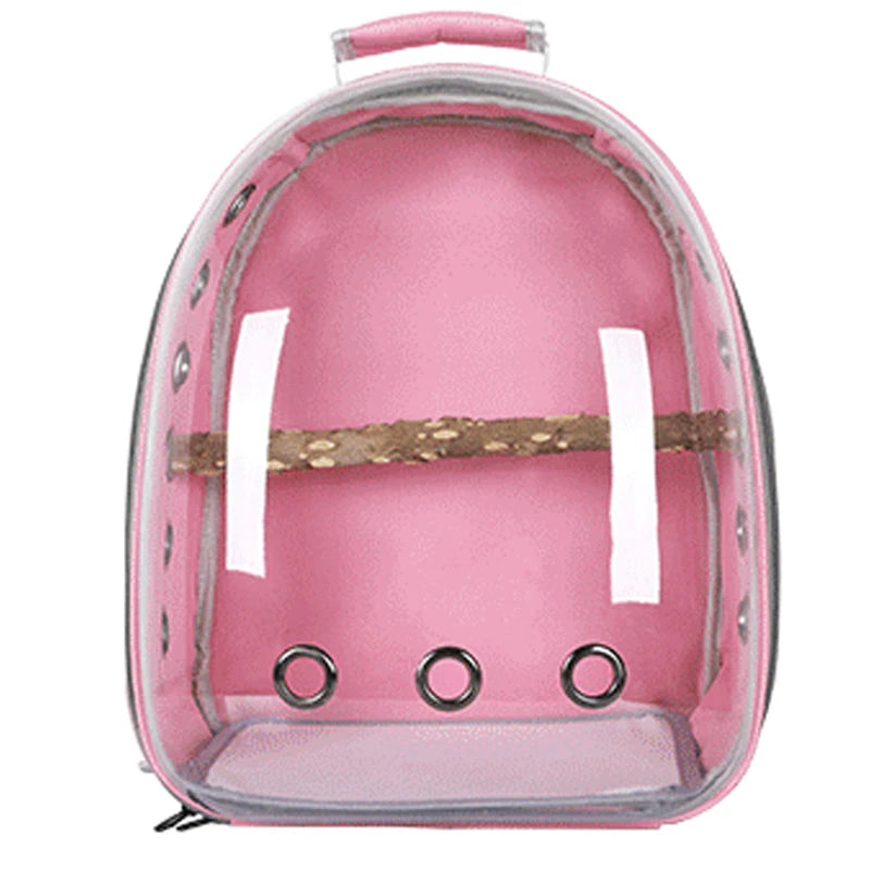 Bird Cage Panoramic Pet Backpack Breathable Out Pet Bird Bag Go Out Portable Transparent Backpack Pet Supplies