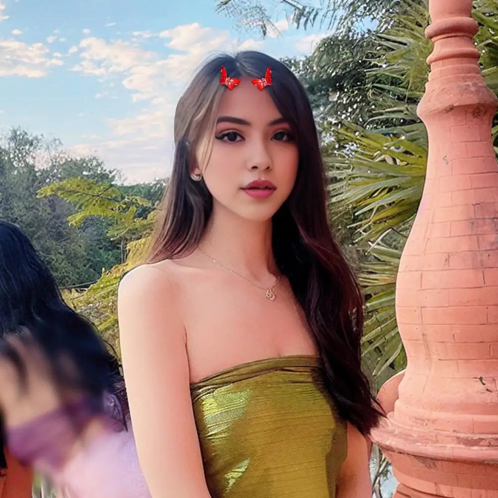 2Pcs Butterflies Hair Clip for Girls Mini Braiding Accessories