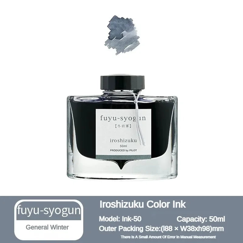 Pilot 25 Color 50ml Fountain Pen Ink Set with Glass Bottles for School and Office Use