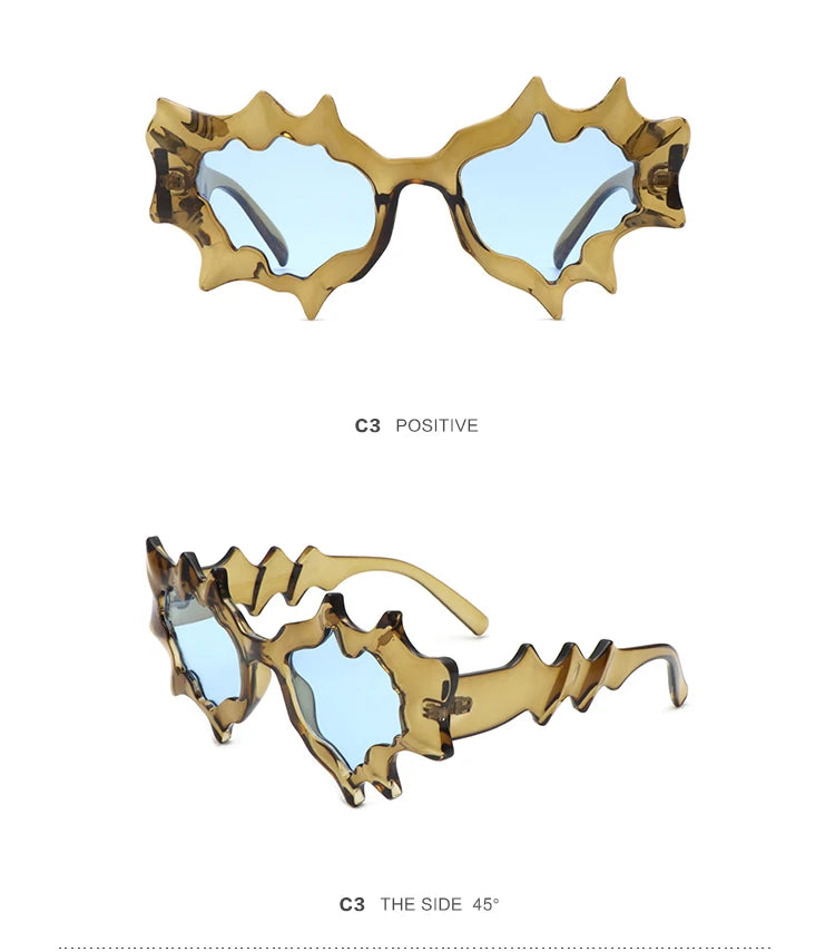 New Y2K Punk Cat Eye Sunglasses for Men and Women Retro Fashion