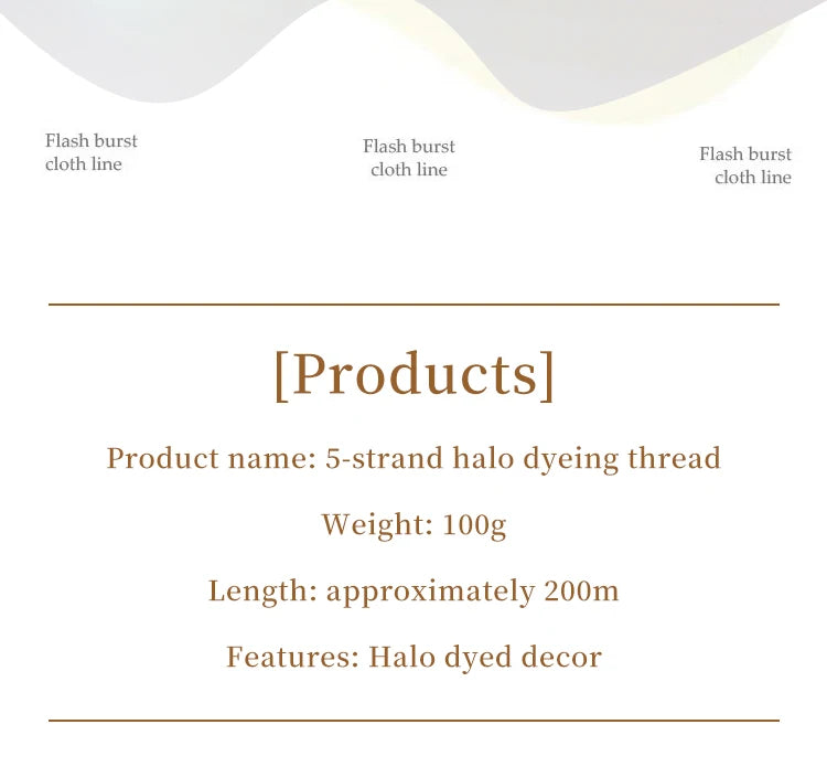 2 PCs Colorful 5-Strand Dyed Milk Cotton Baby Yarn DIY Scarf