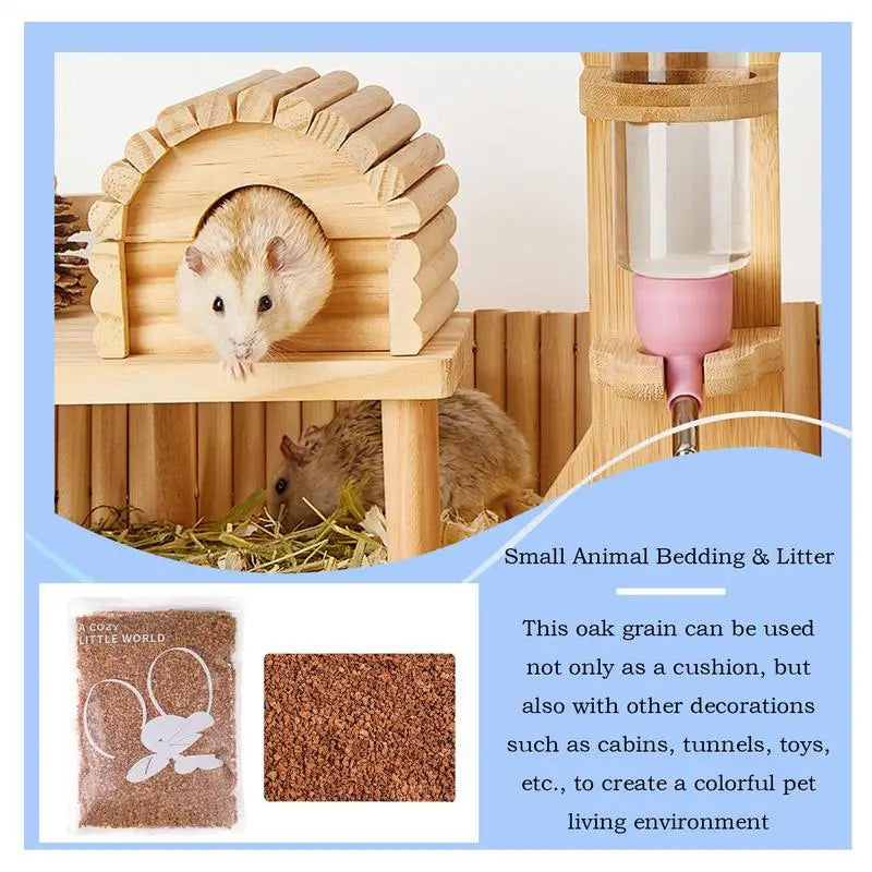 hamster oak pellets Bedding supplies Natural air drying moisture absorption Odor Control for Small Animals Habitat Decoration