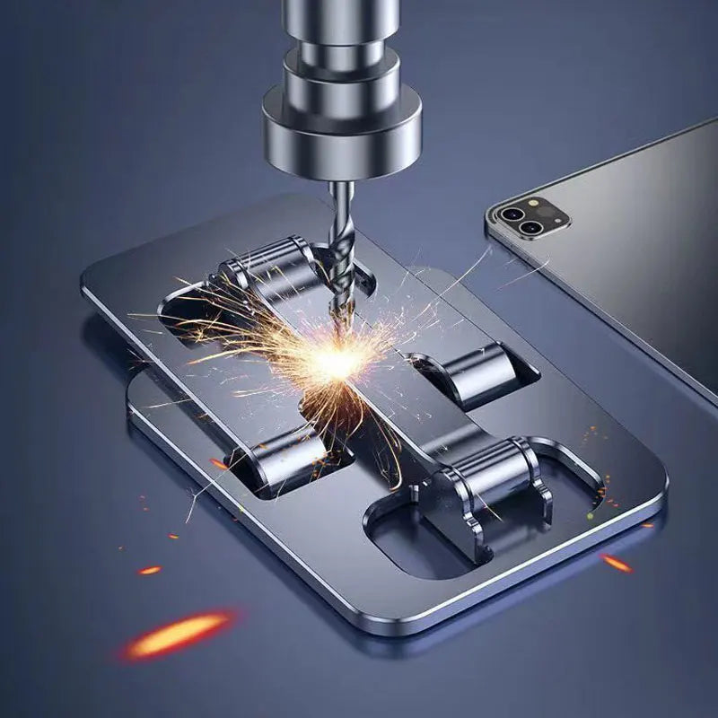 Soporte universal para tableta portátil de aleación de aluminio para iPad, soporte para tableta, soporte ajustable y flexible para teléfono móvil