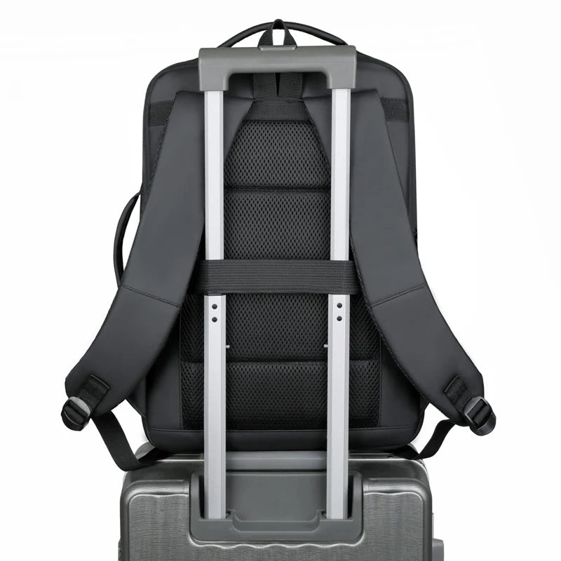 Rilibegan Men Travel Backpack Oxford Big Capacity USB Charge