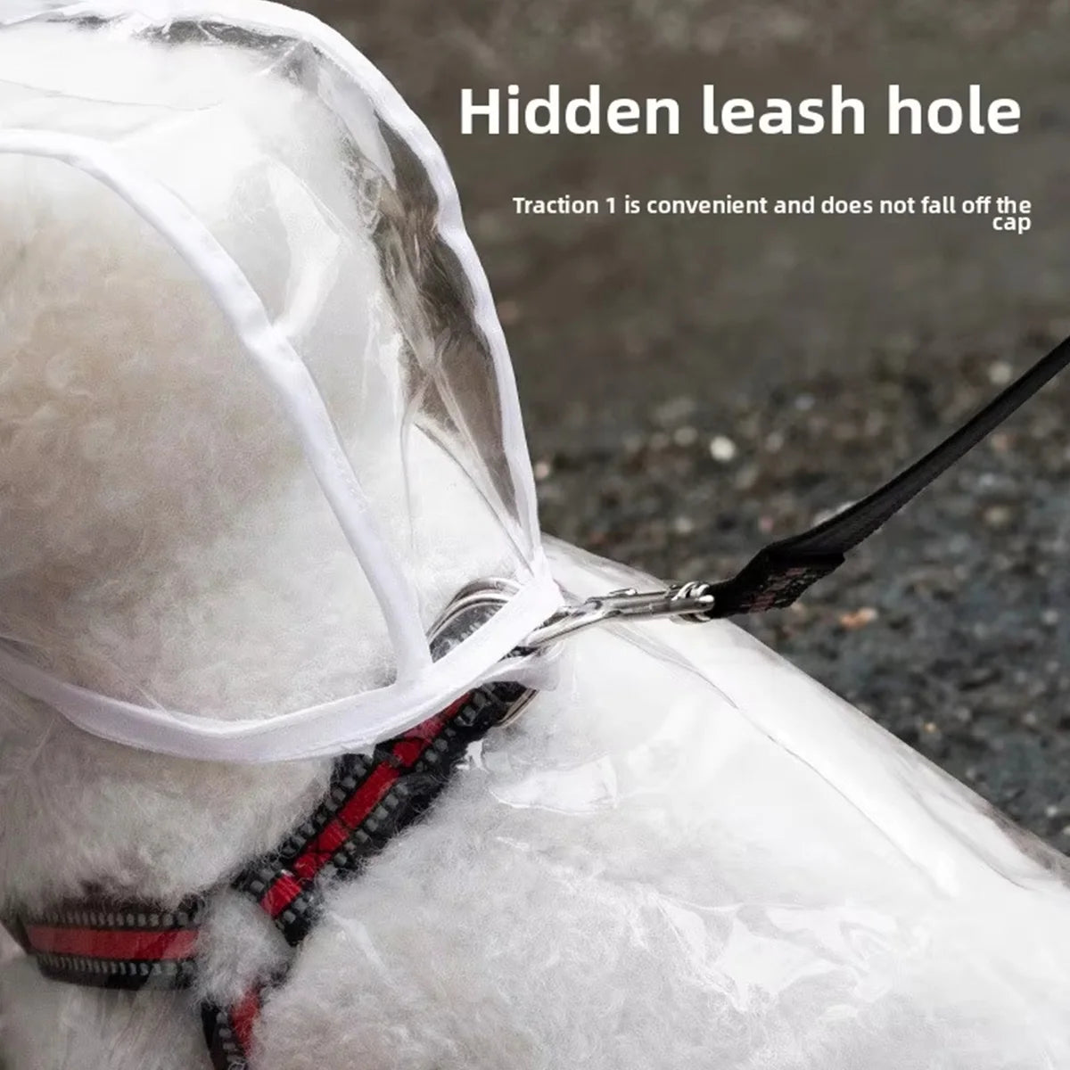 Pet Waterproof Raincoat Pet Dog Puppy Transparent Rainwear Waterproof Jacket Clothes Soft PVC Raincoat for Small Medium-Size Dog
