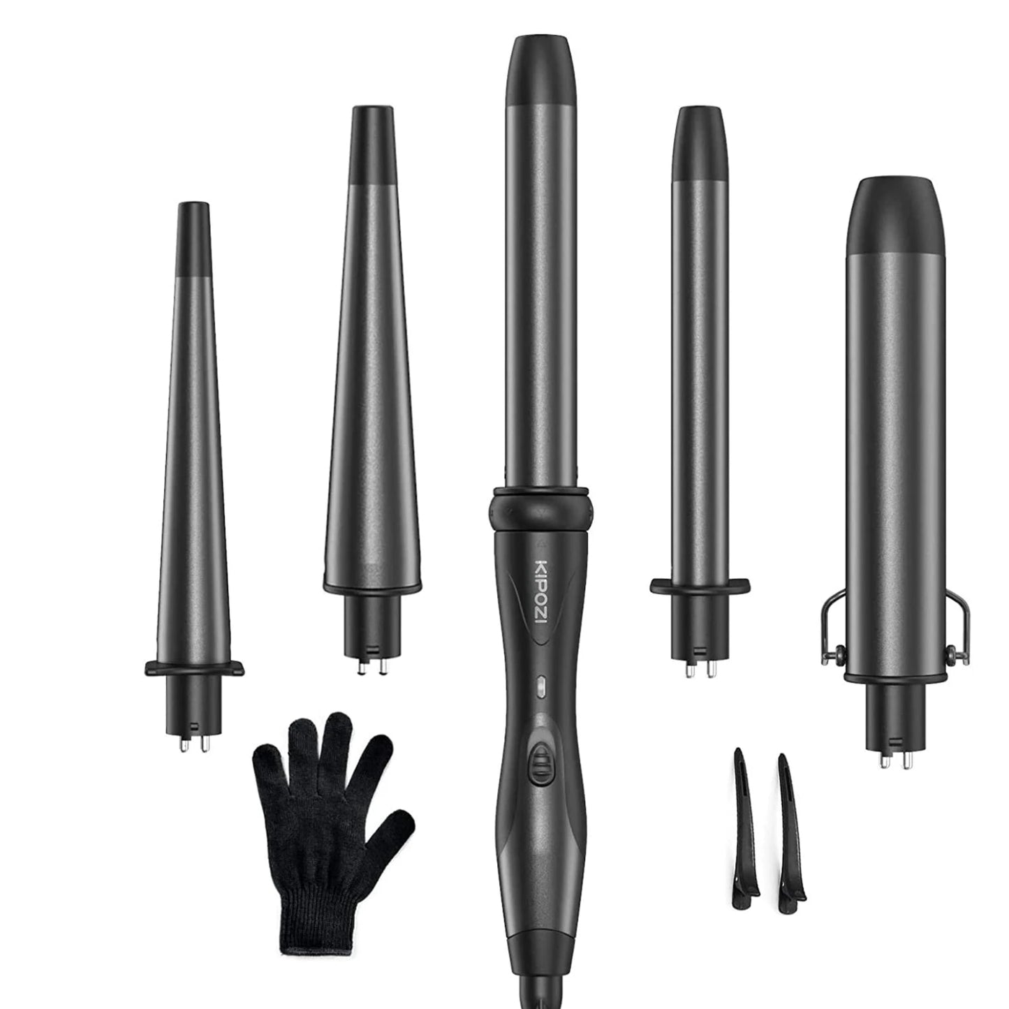 KIPOZI Professional Curling Iron 5-in-1 Hair Tools for Women