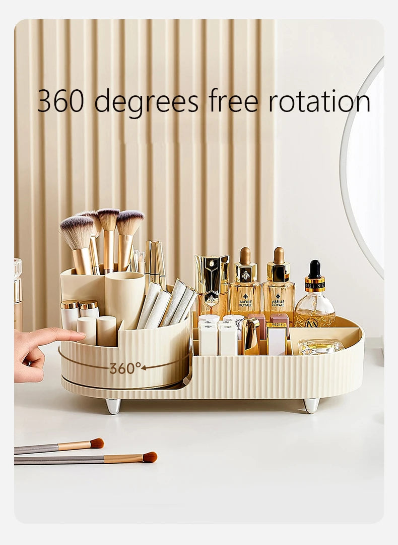 XIAOGUI Makeup Organizer Cosmetic Box Rotating Acrylic Storage