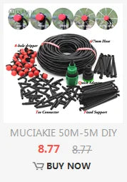 Garden Smart Timer Irrigation Set 5-50M 1/4 inch IPX5 Waterproof Automatic Watering Controller for Lawns and Plants