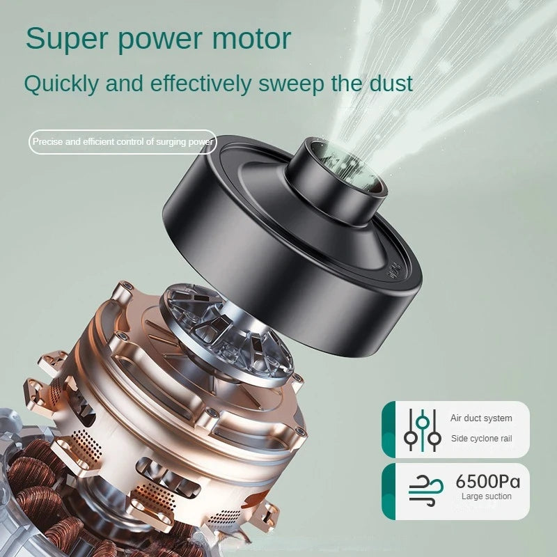 Multifunction Home-Appliance 6500Pa Wireless Car Vacuum Cleaner Portable Handheld