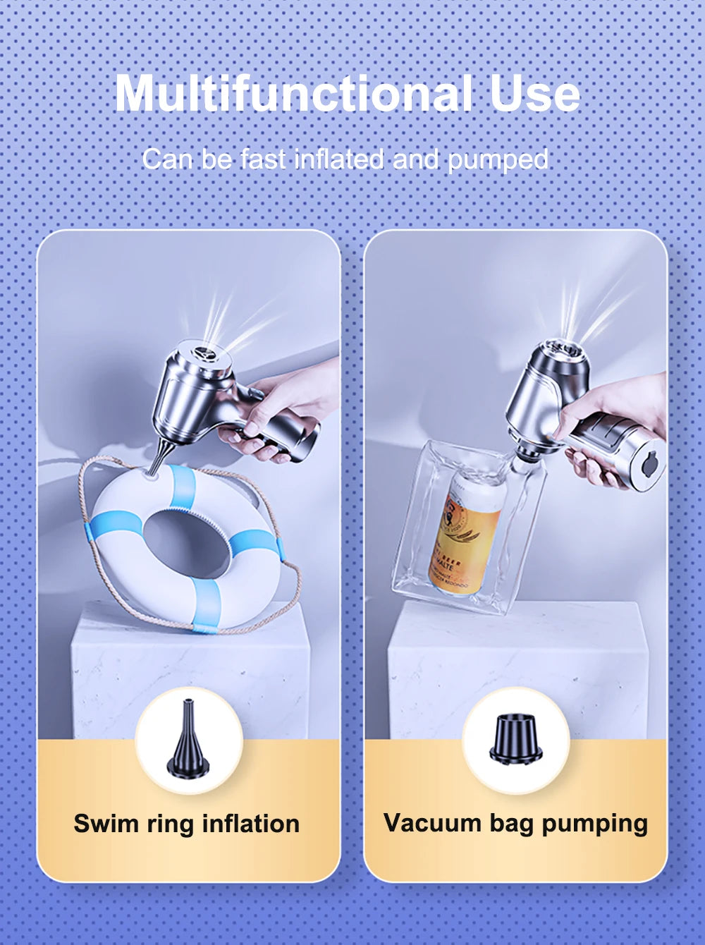 Car Vacuum Cleaner Portable Wireless 95000PA Strong Suction