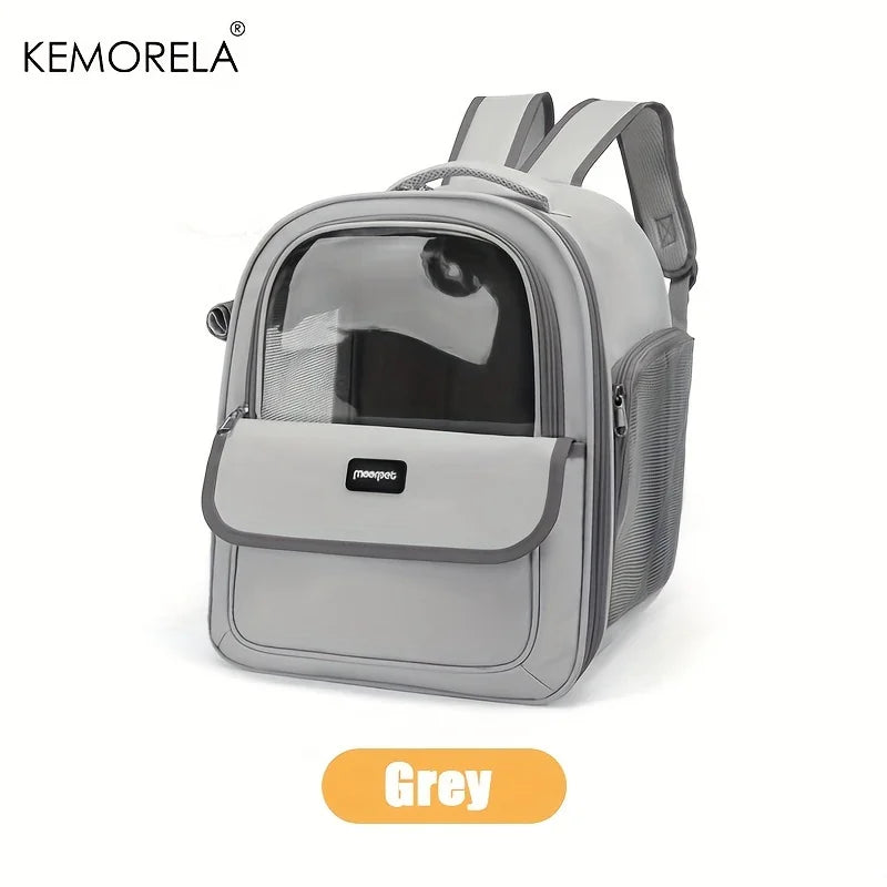 KEMORELA Pet Backpack for Cats And Dogs Large Outdoor Transparent Capsule Breathable Carrying Bag Pet Supplies