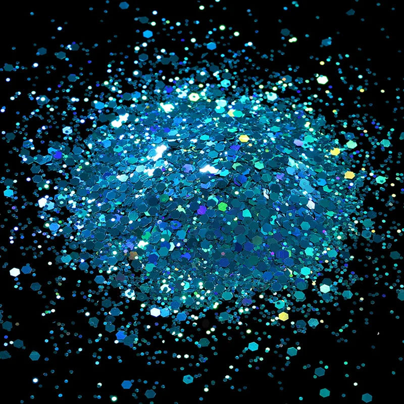10g Holographic Hexagon Chunky Glitter for Epoxy Resin Art