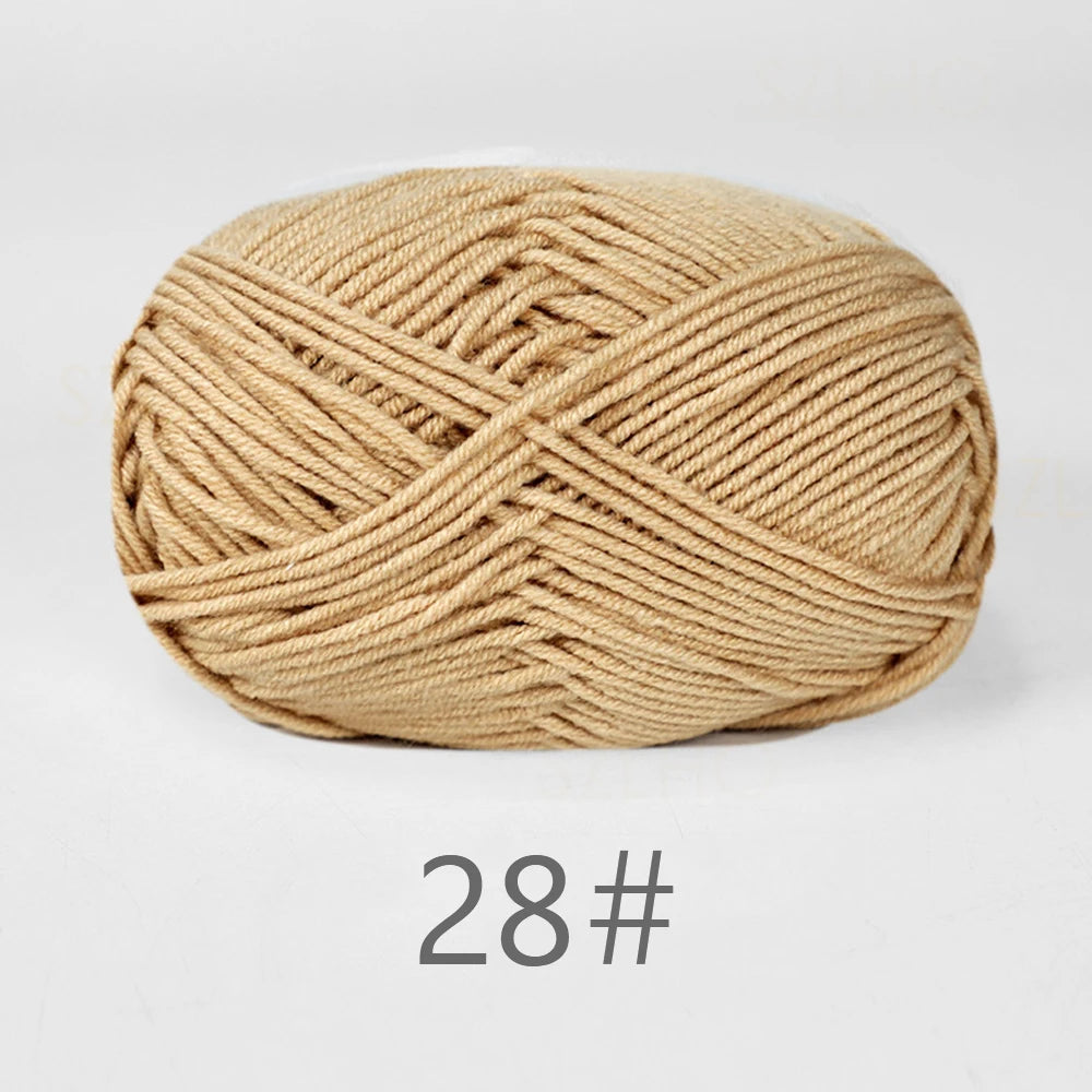 A1-1 50g Set Soft Milk Cotton Yarn for Knitting and Crochet
