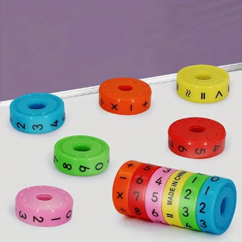 DIY Math Blocks - Perfect Birthday Gift for Boys & Girls, Preschool Learning Counting & Math Skills Tools