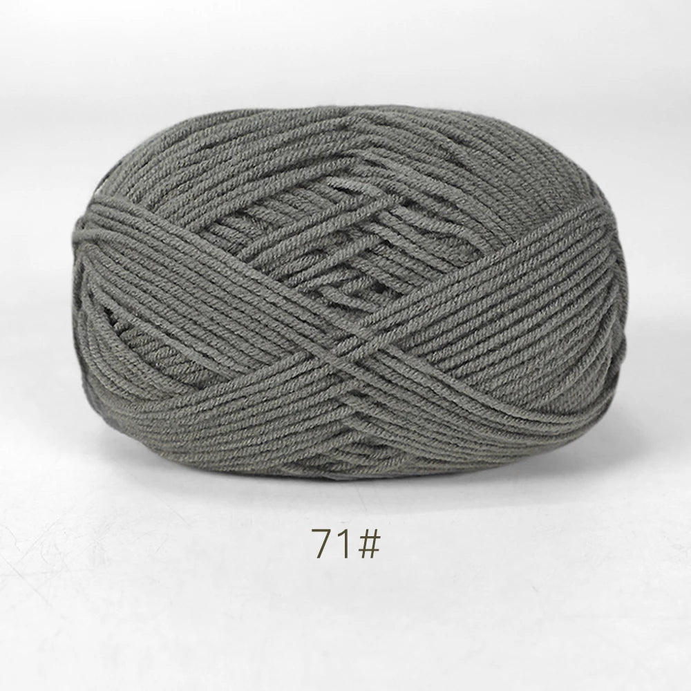 A1-1 50g Set Soft Milk Cotton Yarn for Knitting and Crochet