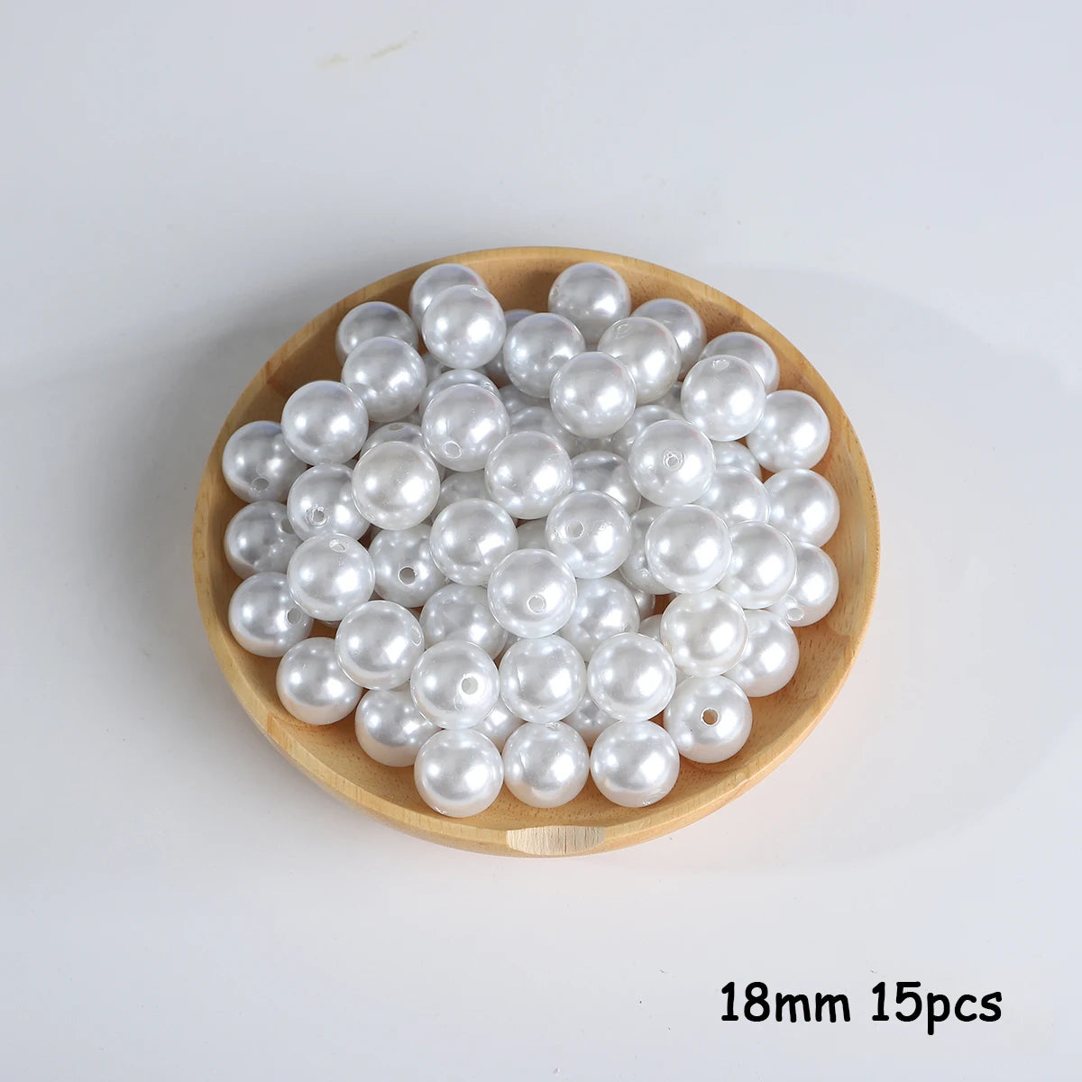 3-20mm 10-1000pcs Straight Hole ABS Imitation Pearl Beige White Bracelet Beads for DIY Jewelry Making