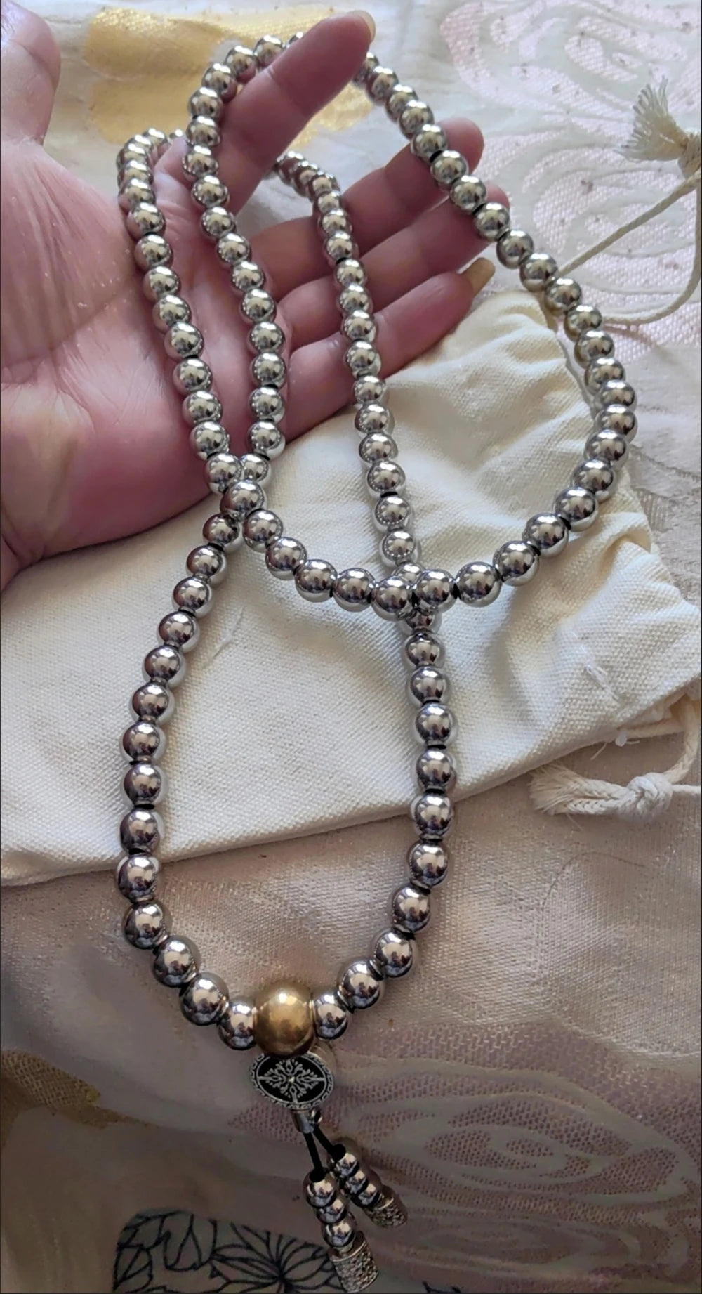 Prayer EDC Self Defense Necklace Bracelet with Buddha Beads