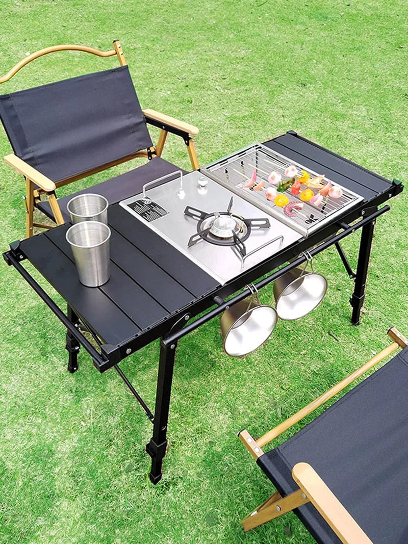 Lohascamping Camping Table IGT Folding Adjustable BBQ Table