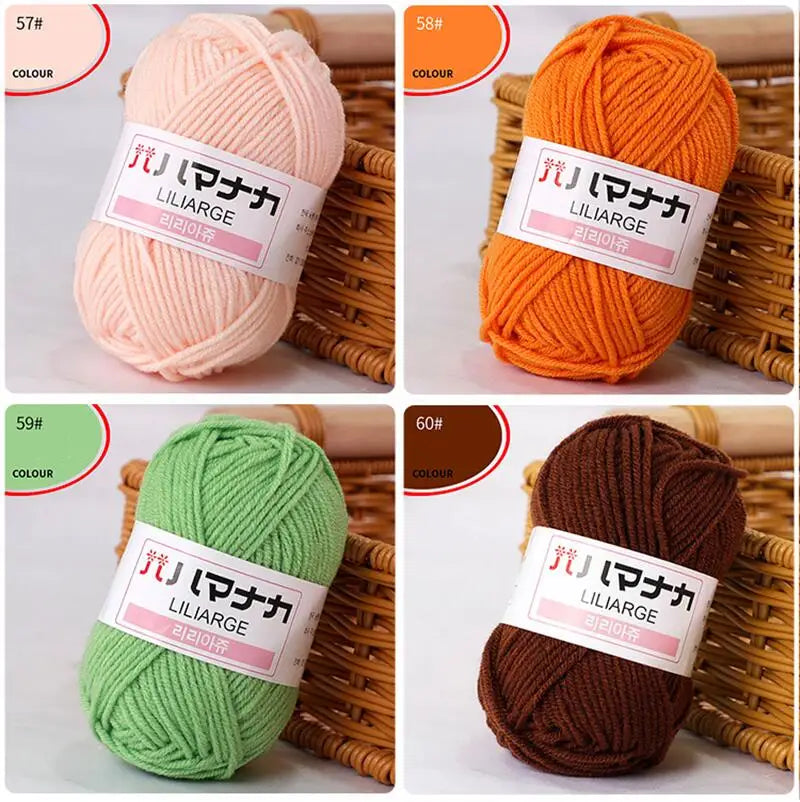 DIY Baby Milk Soft Cotton Knitting Yarn for Sweaters