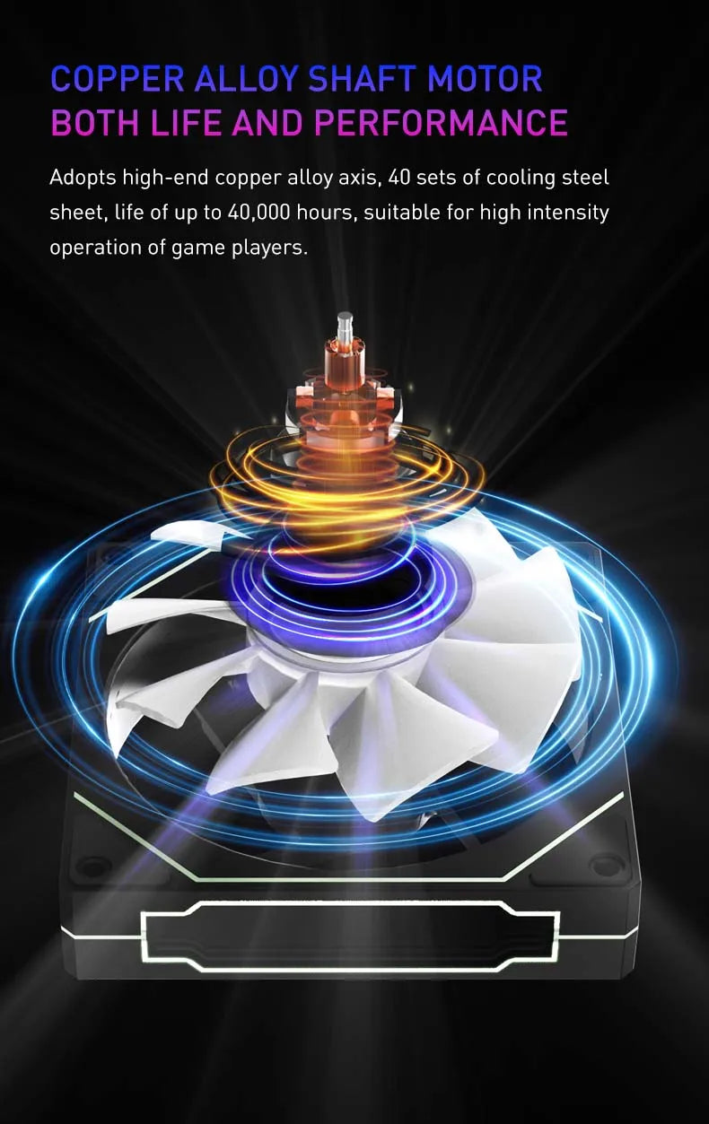 UPSIREN UF-1 PRISM 4 PRO 12cm ARGB Computer Chassis Fan