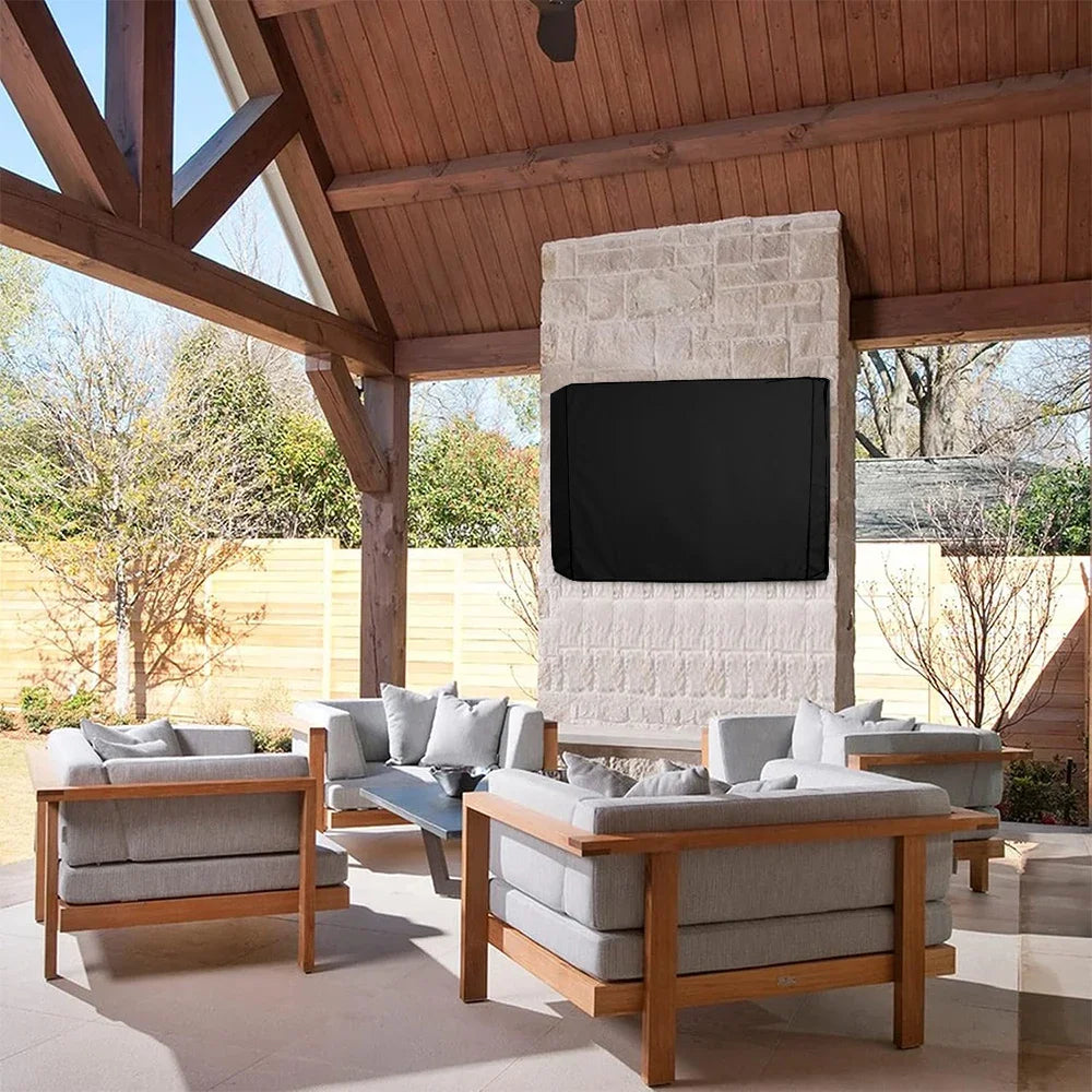 Outdoor TV Cover for 32 to 50 Inch Screens Weatherproof and Dust Resistant Protection for Garden and Patio