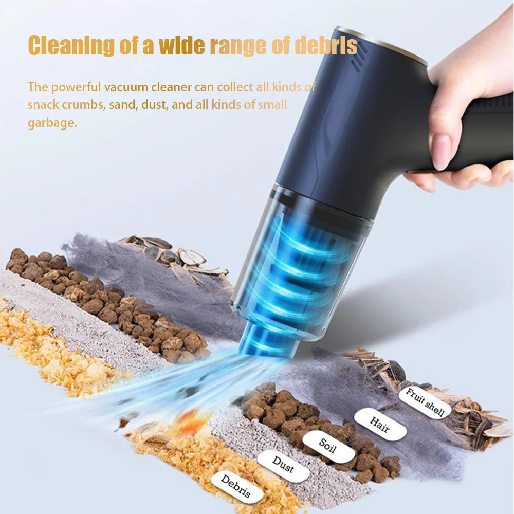 CENRR 98000PA Car Vacuum Cleaner Portable Wireless Strong Suction