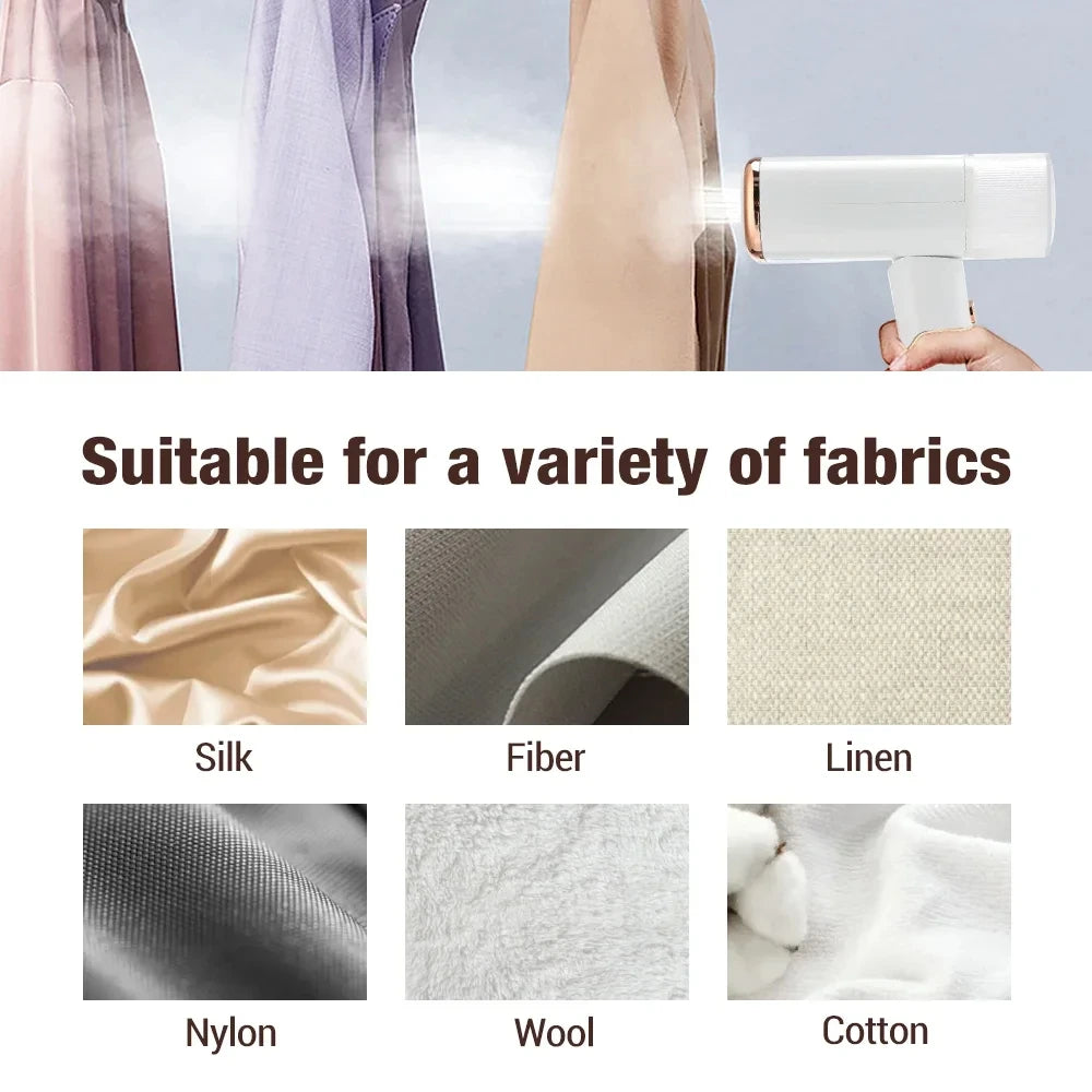 Portable Handheld Garment Steamer 130ml Fast Heat 1000W Ideal for Home and Travel