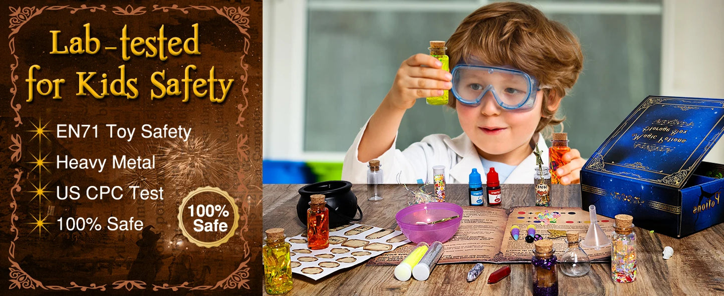 DIY Fairy Magical Potions Kit for Kids - Color Changing and Freezing Potions Art Craft Science Experiment Set