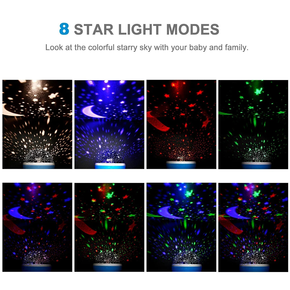 Night Lamp Projector Starry Sky Night Light Baby Decor
