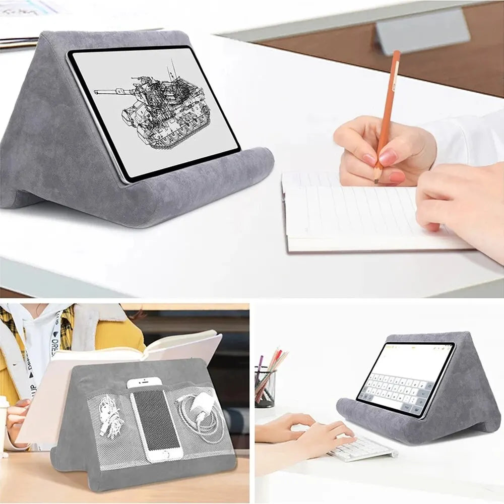 Xnyocn Tablet Stand Multifunction Sponge Pillow for iPad Samsung Huawei