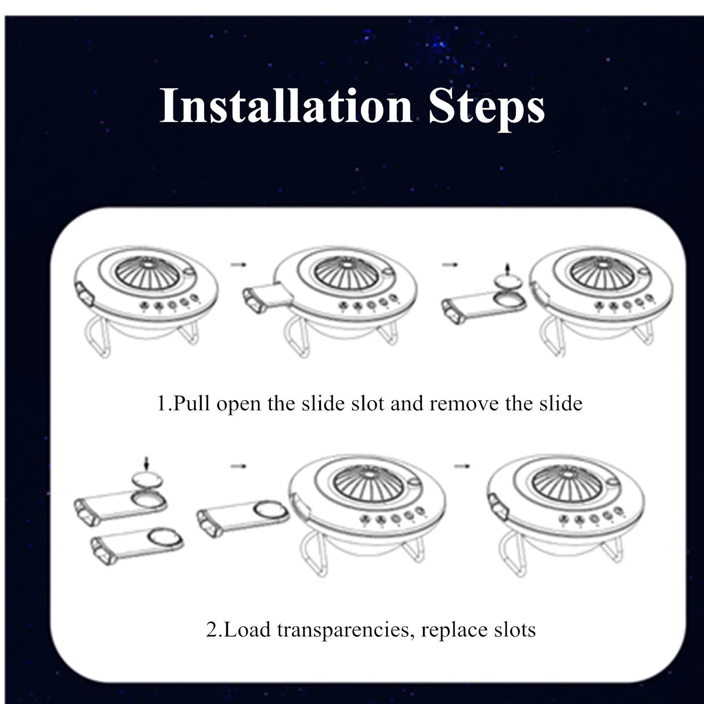 New UFO LED Star Projector Night Light 8 in 1 Planetarium Lamp for Kids Room Decor