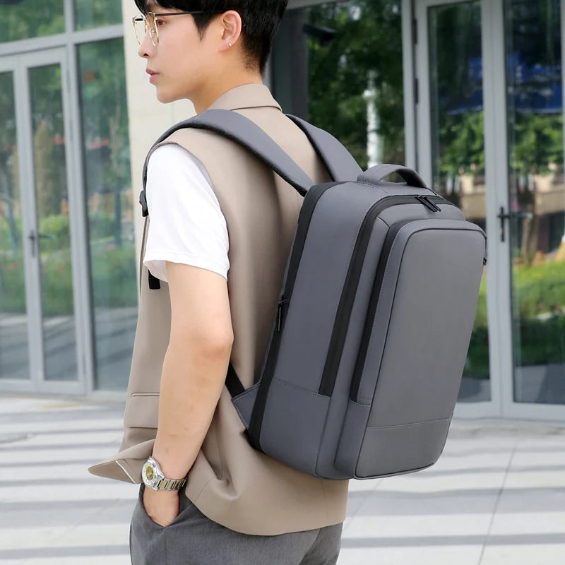 Rilibegan Men Travel Backpack Oxford Big Capacity USB Charge