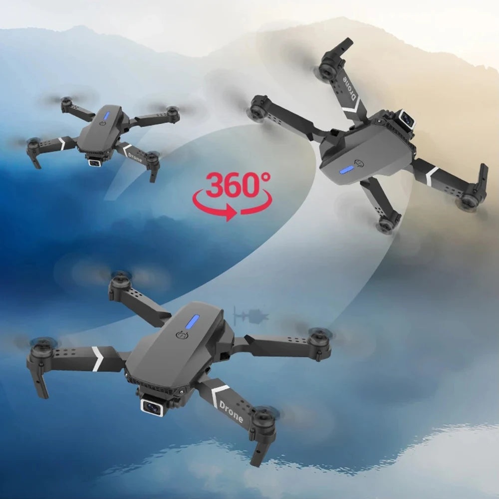 Professional Drone E88 4K HD Camera Foldable RC Quadrotor