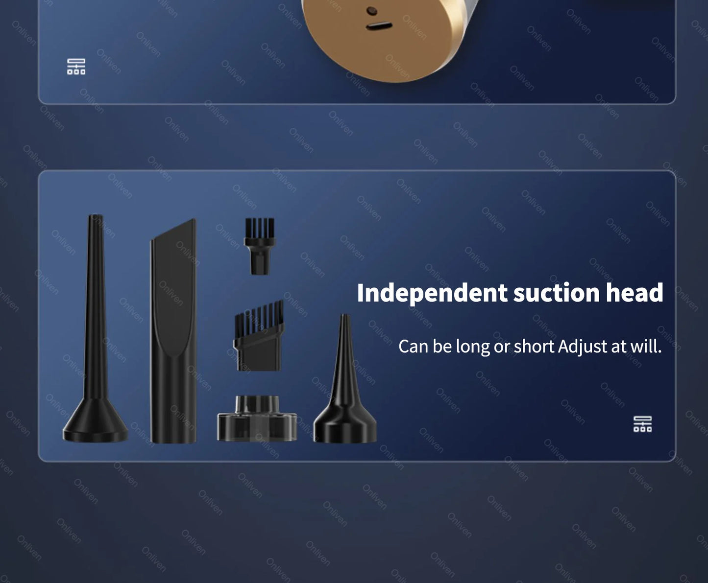 98000PA Portable Handheld Car Vacuum Cleaner Mini Wireless Strong Suction USB for Home and Car Cleaning