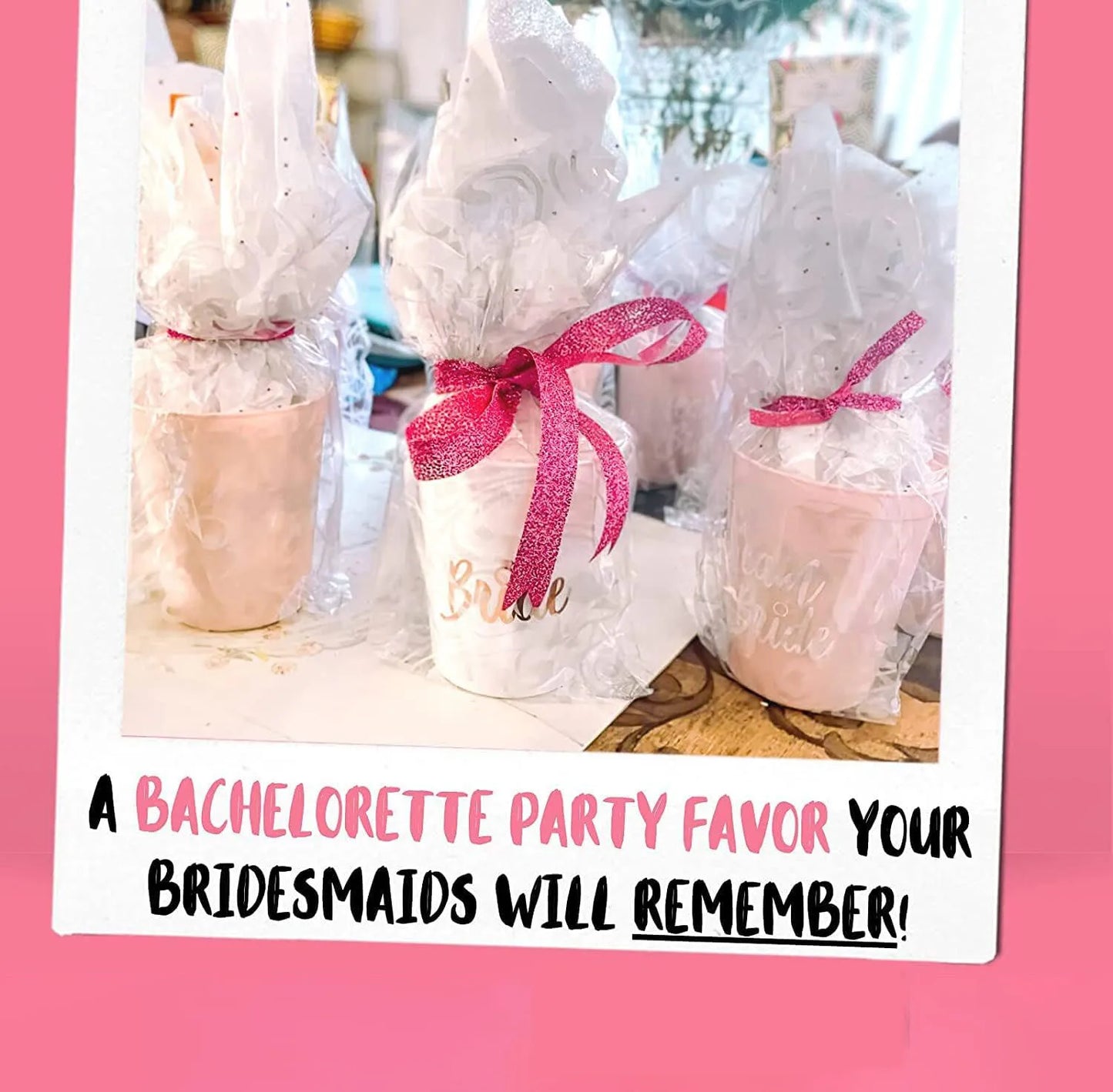 Bachelorette Party Team Bride Plastic Drinking Cups Set for Bridal Shower and Hen Party Supplies