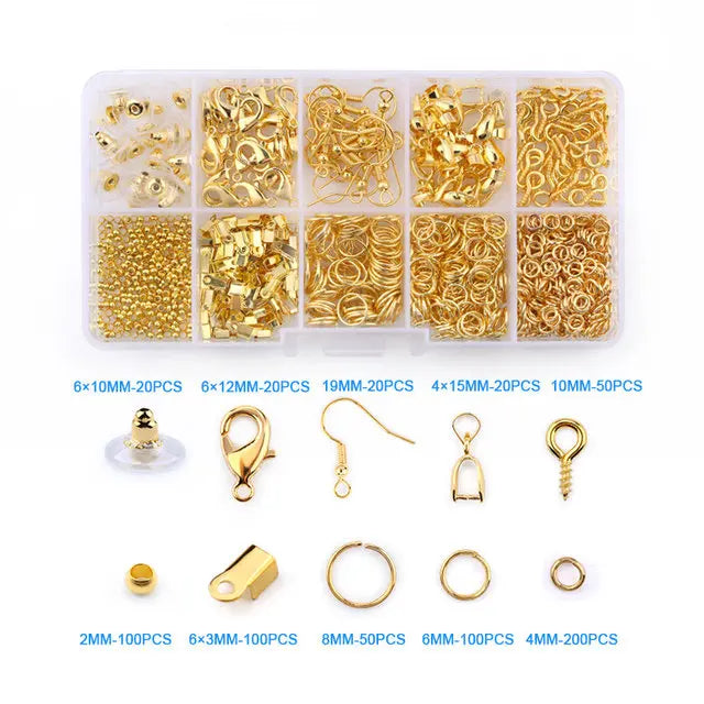 Jewelry Making Supplies Kit with Tools, Copper Wires and Findings