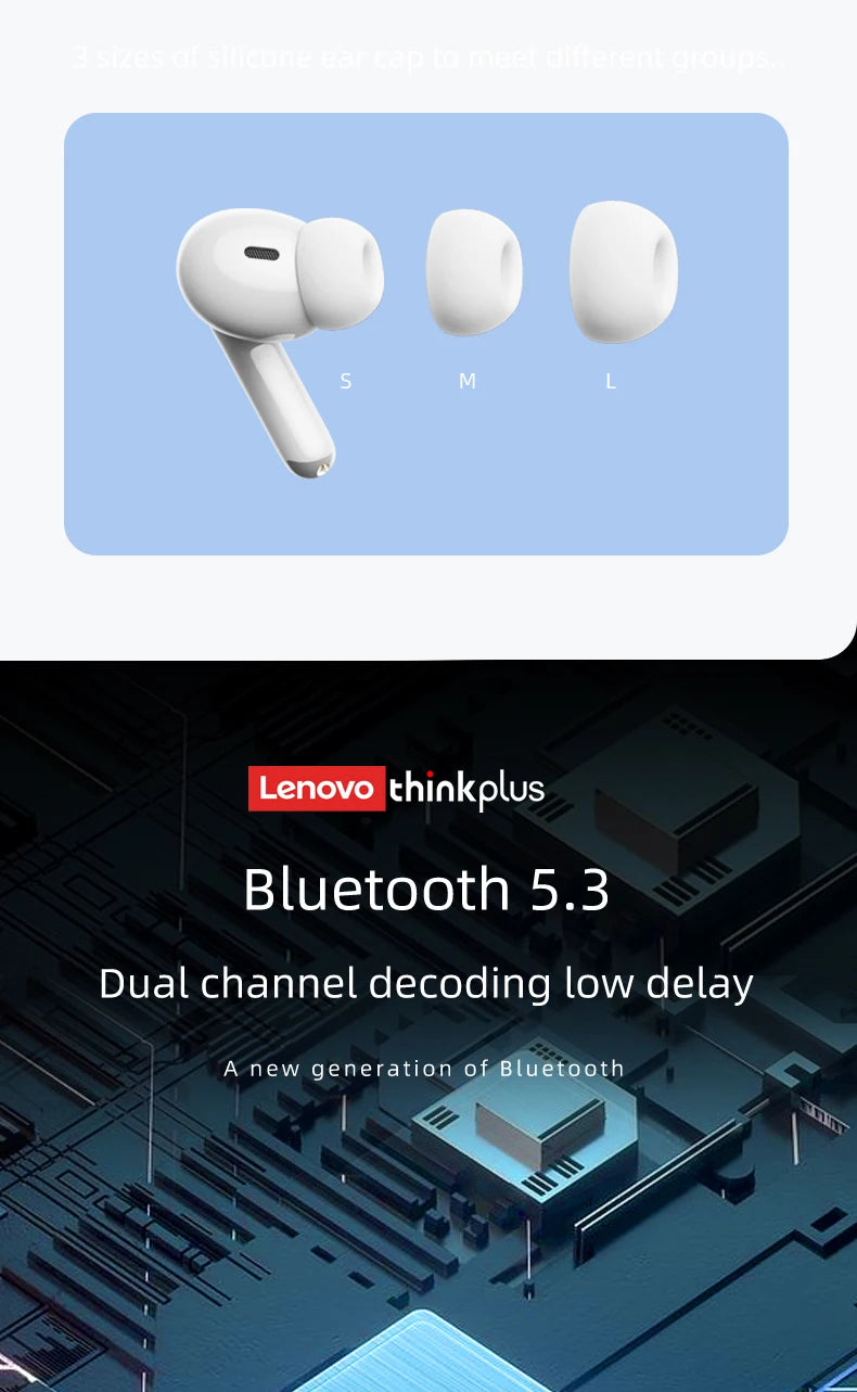 Lenovo Thinkplus XT88 In Ear Bluetooth Earphones With Dual Microphones And Bass HIFI Sound