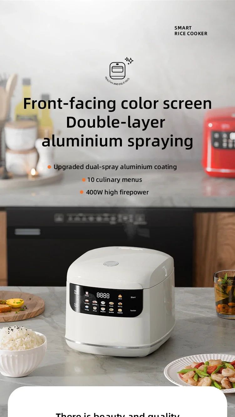 MultiCooker Electric Rice Cooker – Versatile 2L Non-Stick Cooking Machine