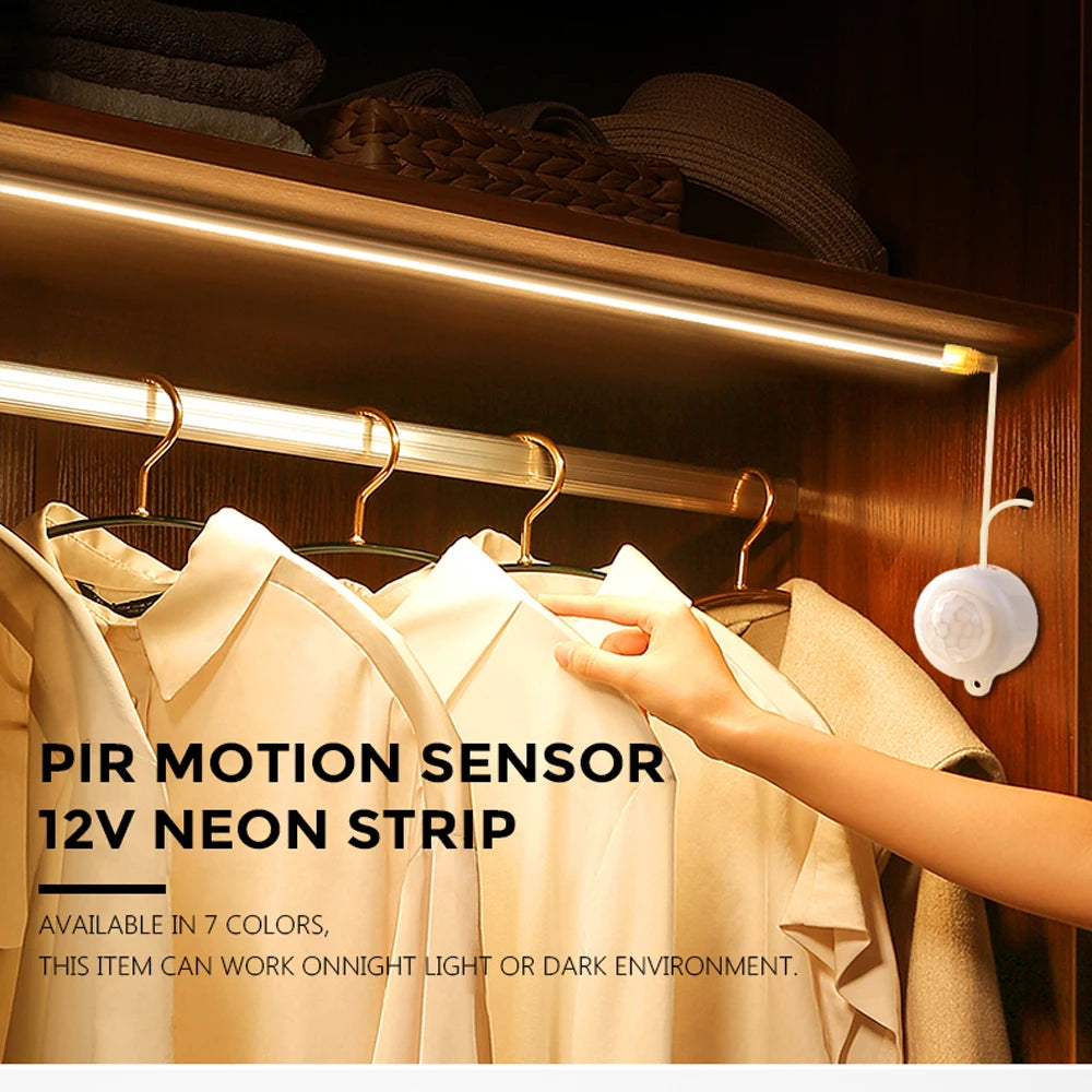 Smart Wireless PIR Motion Sensor LED Strip Light Neon Sign