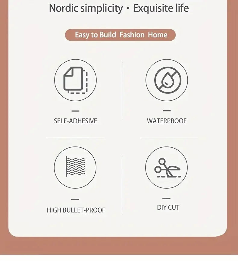 40cm Self-Adhesive Wall Stickers Peel and Stick for Living Room Ceiling Decor