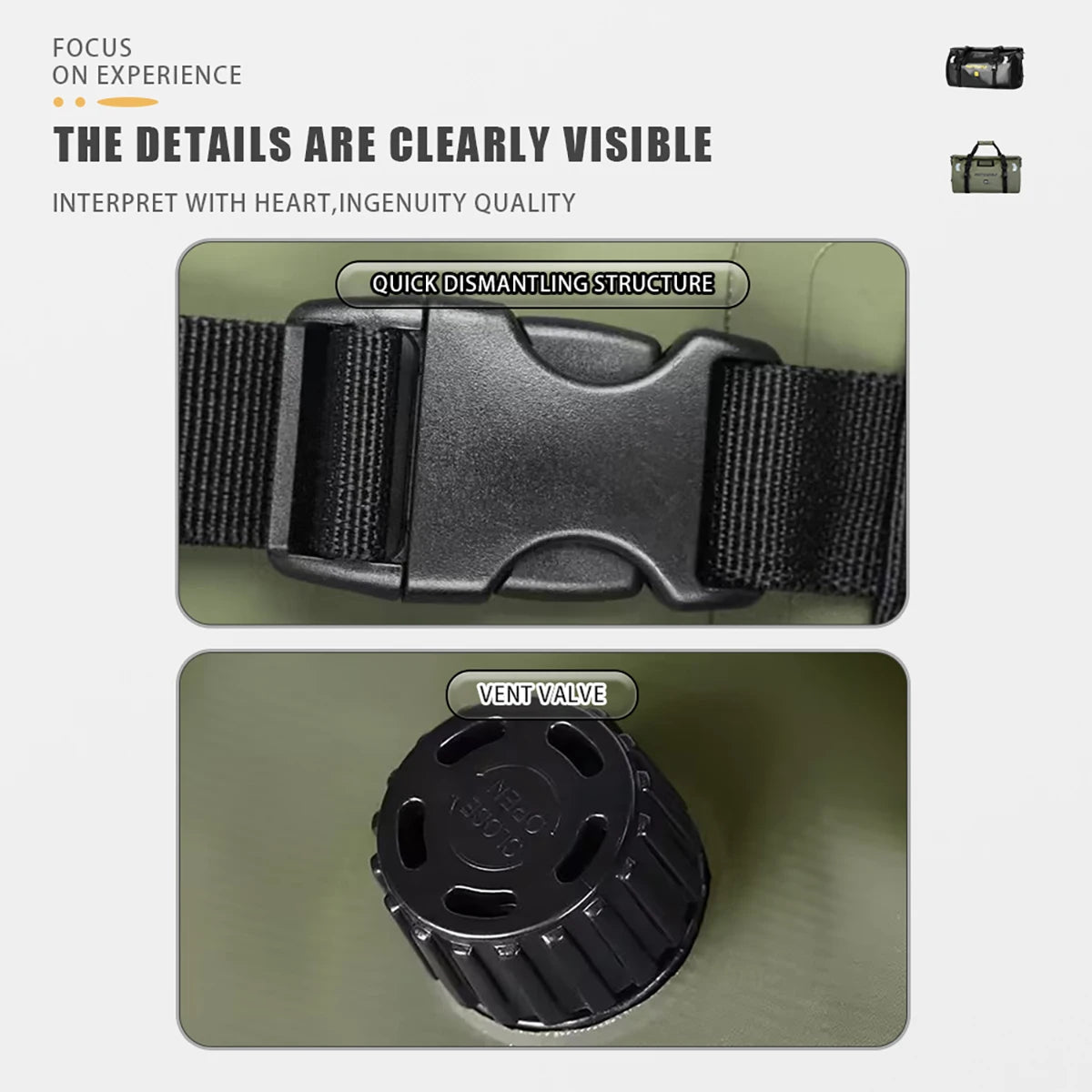 Waterproof Reflective Motorcycle Dry Bag – Tail Duffle Luggage for Camping, Hiking, Boating & Travel