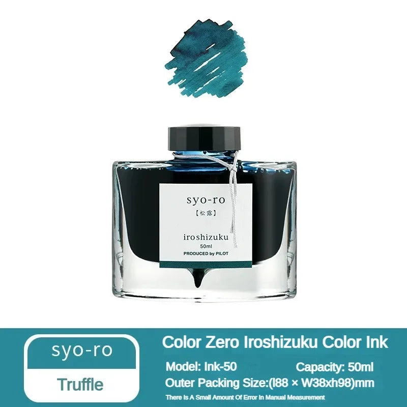 Pilot 25 Color 50ml Fountain Pen Ink Set with Glass Bottles for School and Office Use