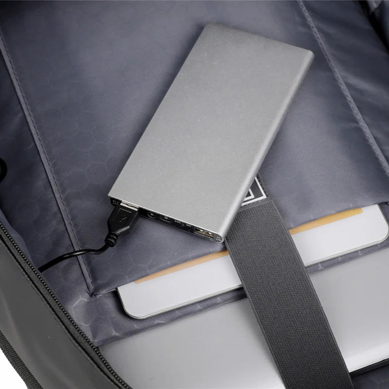 Rilibegan Men Travel Backpack Oxford Big Capacity USB Charge