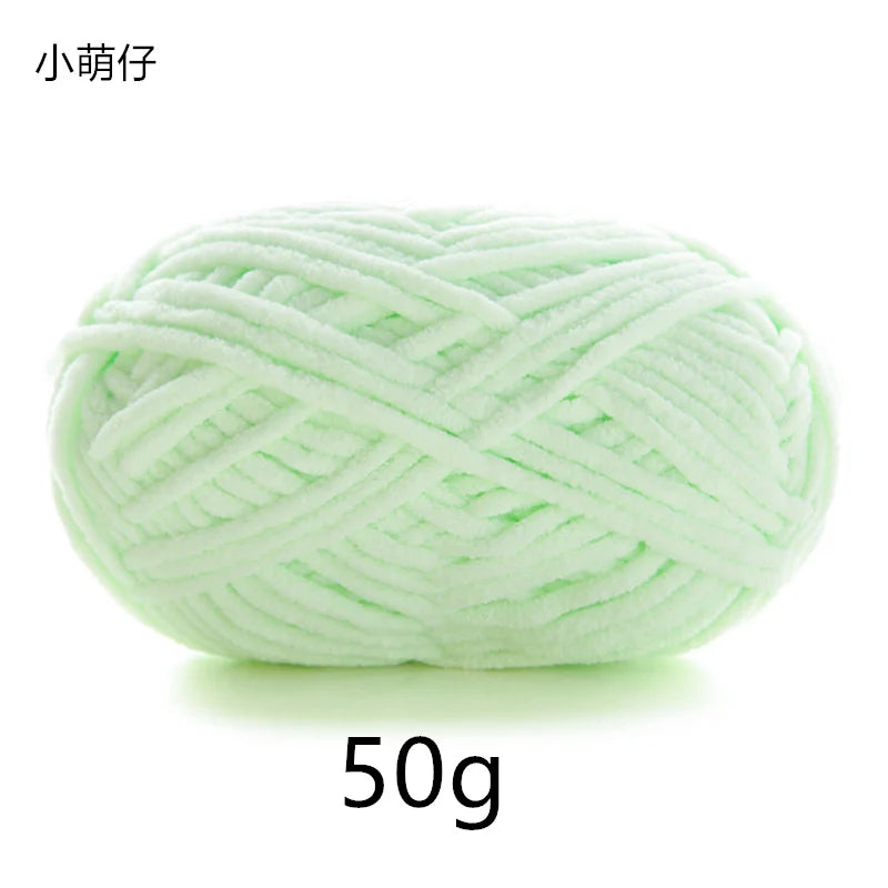 50g Polyester Cute Yarn Ball for Warm Velvet Crochet Scarf