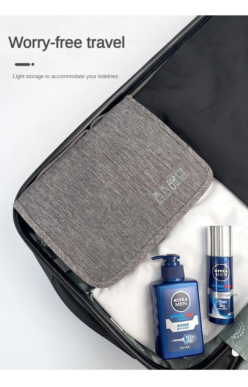 1pc Foldable Toiletry Bag Organizer for Travel and Makeup
