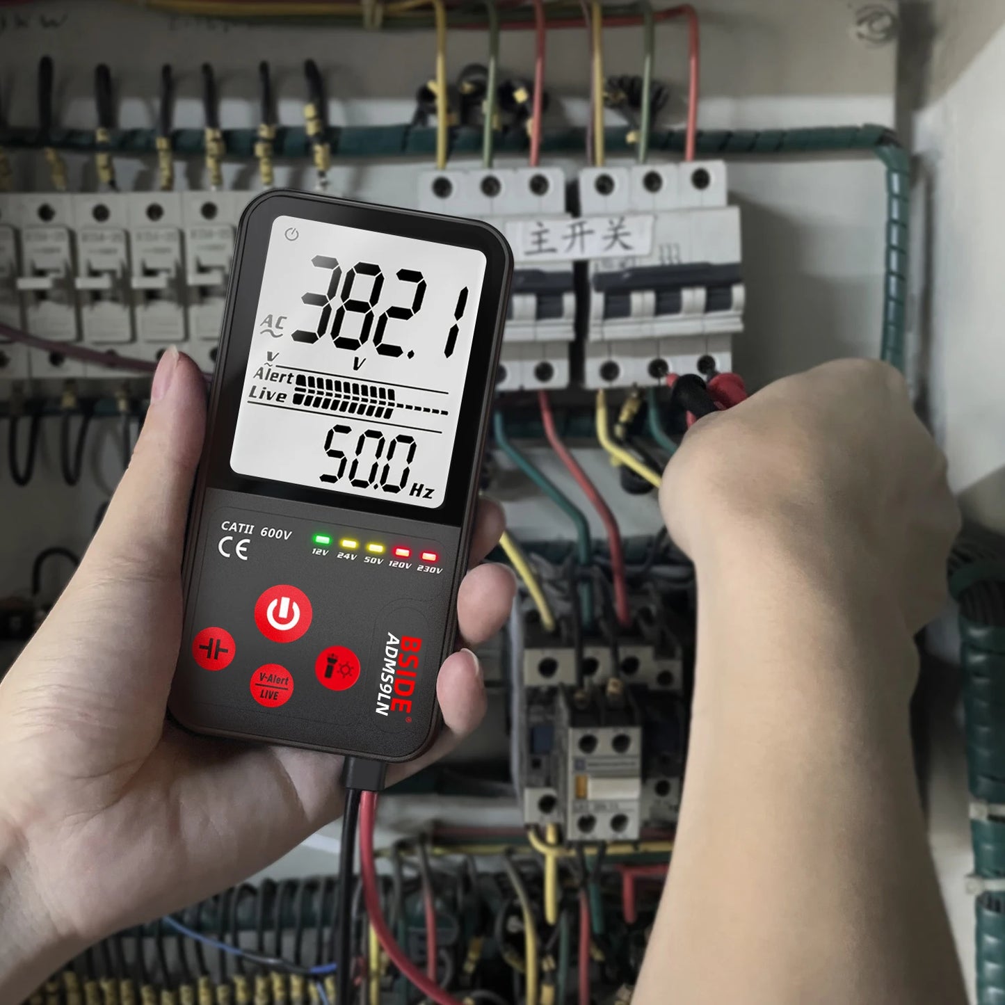 BSIDE Portable Digital Multimeter with AC DC Voltage Detection